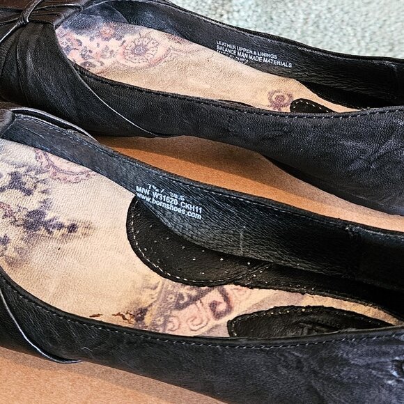 Born Adele Black Leather Ballet Flats Shoes size 7.5 Women's - Picture 10 of 10